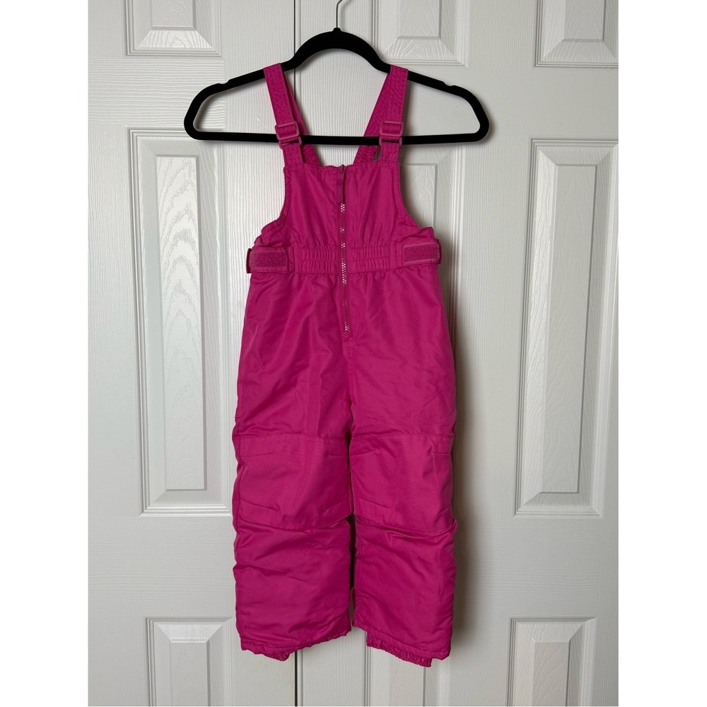 Girls' Pink 3T Snow Bib Overalls